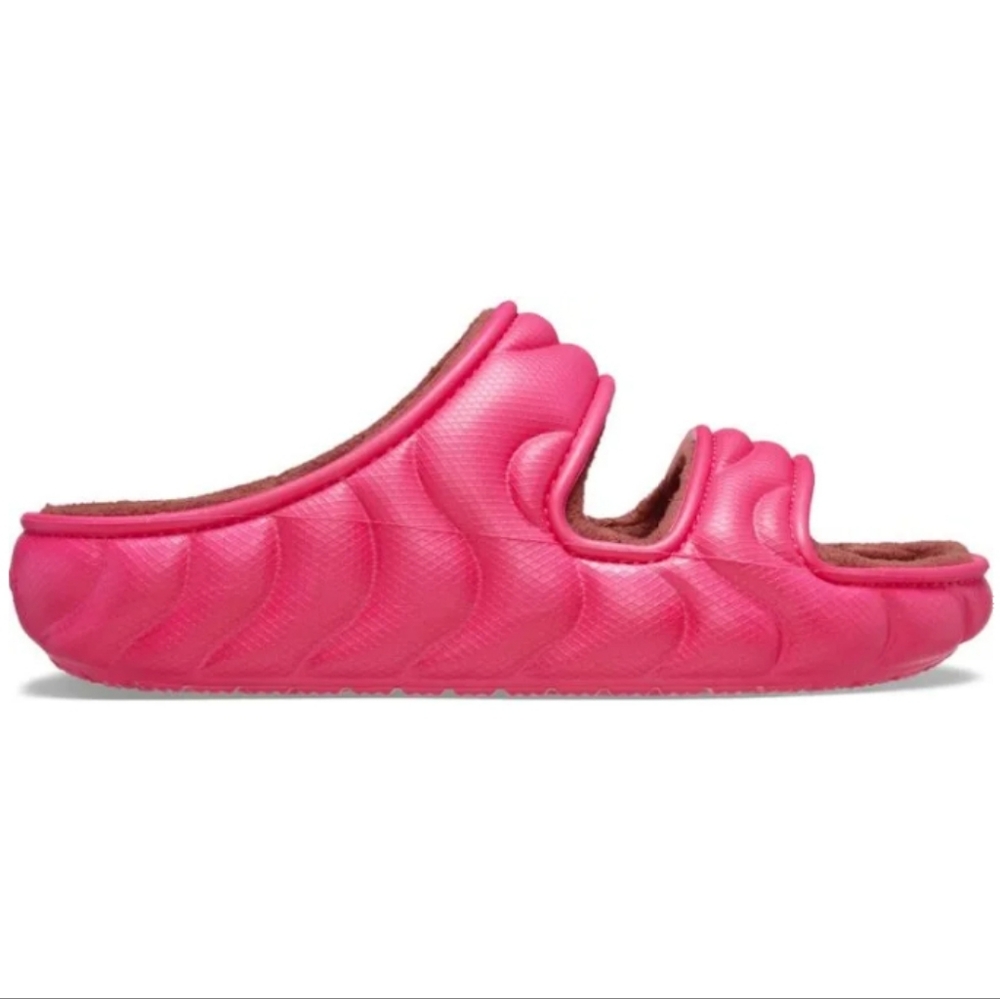 Crocs Cozzy Puffer Dragonfruit Pink Slide Sandals Women's SIZE 10 - Picture 4 of 15